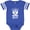 Football Blue and White, variant on Inktastic I Love My Bearded Uncle Boys or Girls Baby Bodysuit