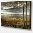thumbnail image 3 of Designart Jetée de Brown Lake Art mural sur toile, 3 of 4