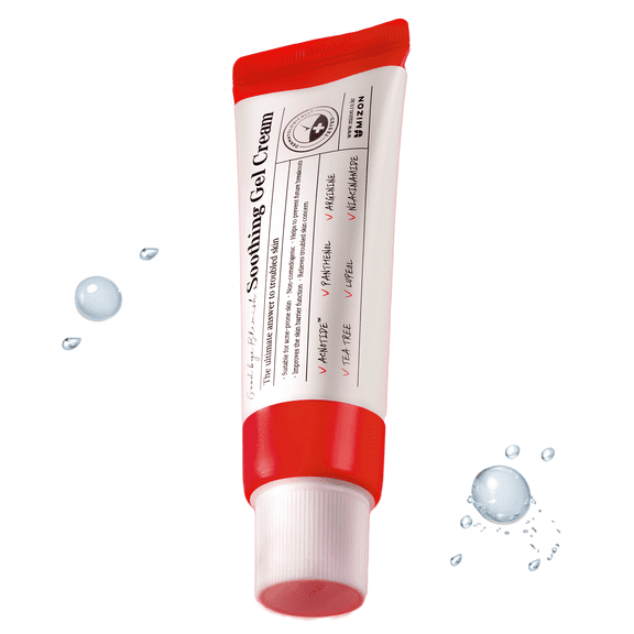 Mizon Good-Bye Blemish Soothing Gel Cream, Skin-Calming Gel for Clear Complexion, 1.85 fl. oz.