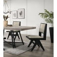 thumbnail image 6 of LSI Contemporary Dining Chairs Black Wood Frame with Light Gray Fabric, 6 of 8