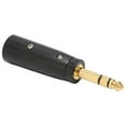 thumbnail image 5 of Rewera 6.35mm Stereo Male to XLR Male Adapter for Guitar Audio Cable Mic Interface Black Gold Plated, 5 of 8