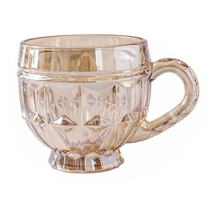 

Fashionable Glass Drink Mug Water Cup Coffee Cup Milk Mug for Home (205ml)