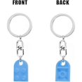 thumbnail image 3 of Heart Keychain Set, 2 Piece Keychain Heart for Two Heart Keychain Couple Keychains Valentine's Day Gift for Girlfriend Boyfriend, 3 of 5