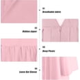 thumbnail image 4 of Misscom Matte Graduation Cap Gown Set with 2025 Tassel for High School and Bachelor Graduation dress robe ,pink,42FF(4 '9 "to 4' 11" ), 4 of 5