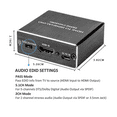 thumbnail image 5 of HDMI Audio Extractor, 4K@30Hz HDMI to Optical Toslink HDMI Audio Splitter 3.5mm L/R Stereo Converter for TV PS4 Xbox Chromecast DVD Player, 5 of 6