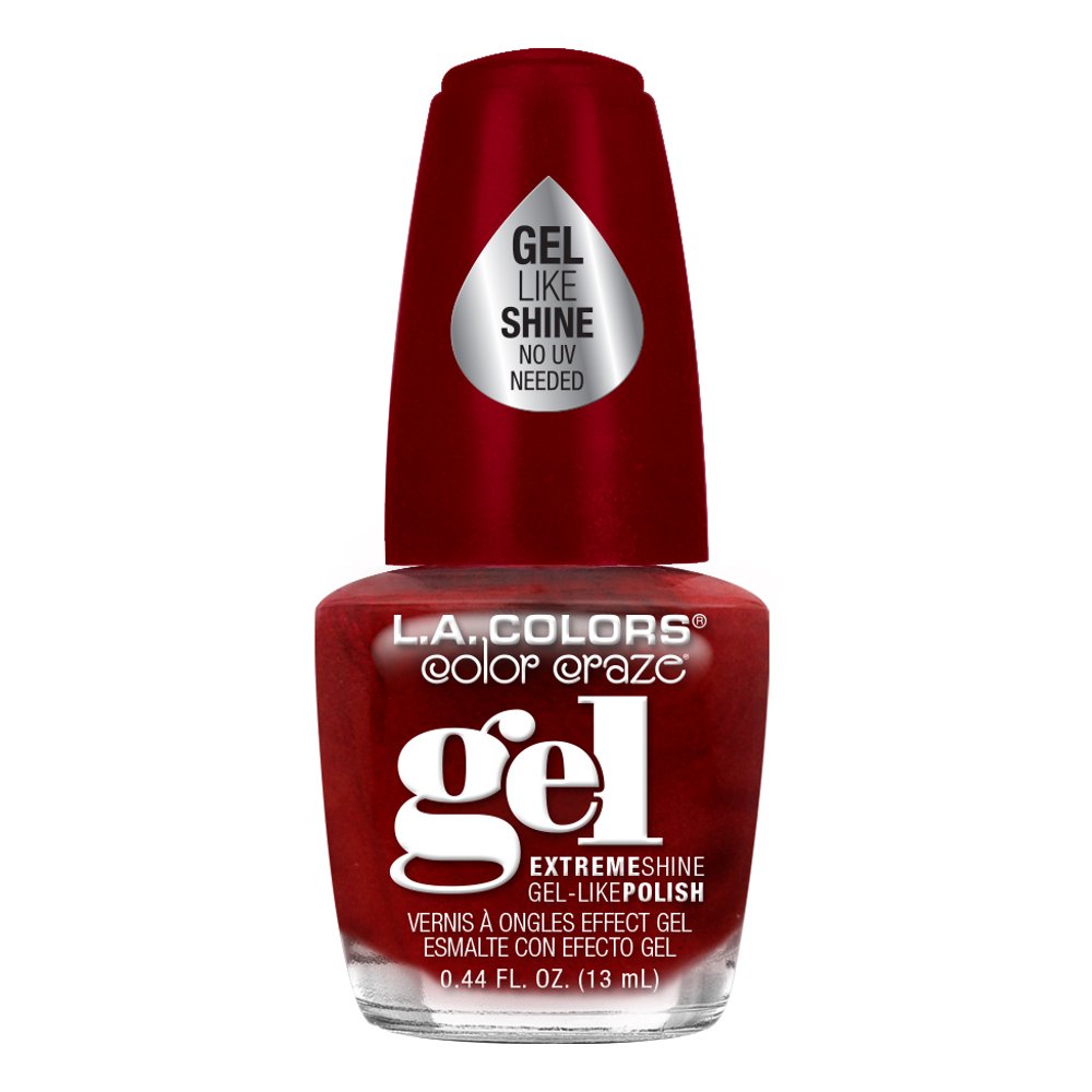 L.A. COLORS Gellike Nail Polish, Red Carpet Ready, 0.44 fl oz