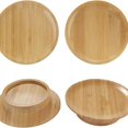 thumbnail image 5 of Juego de 4 adornos reutilizables para embutidos, de bambú, para copas de vino de 4", 5 of 5