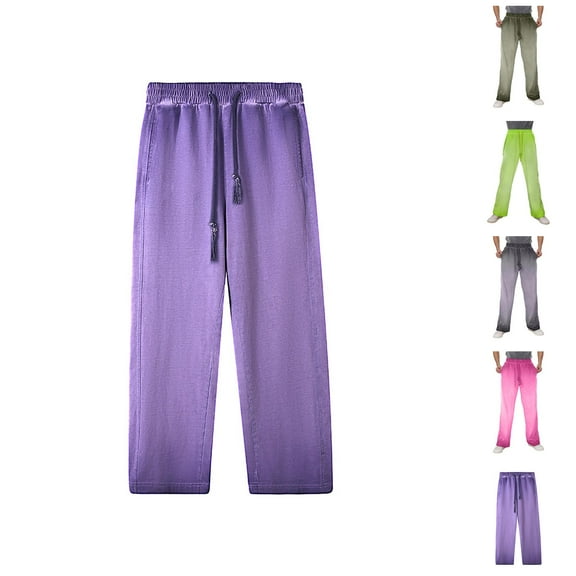 Men's Track Pants - Comfortable Breathable Sweatpants with Pockets and Elastic Waistband for Home & Lounge