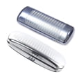 thumbnail image 1 of 2 Pcs Glasses Case, Aluminum Hard Shell Eyeglasses Case Striped Spectacles Box 160x73x42MM & 151x56x32MM, 1 of 7