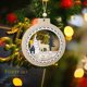 thumbnail image 3 of Gibobby Adornos colgantes de Navidad Adornos de árbol de Navidad Adornos de forma redonda para árbol de Navidad o decoraciones interiores para el(White), 3 of 5