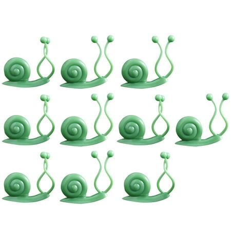 

Kironypik 10 Pieces Plant Clips Wall-Mounted Self-Adhesive Clamps Indoor Outdoor Office Holder Plants Grow Fixture Household Balcony Green