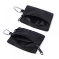 thumbnail image 5 of Small Key Ring Wallet FOB Holder Keychain Credit Card Wallet for Men Teen Boys EDC Coin Purse with Carabiner Clip Key Ring for Car Outdoor, 5 of 10