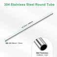 thumbnail image 3 of 400mm 304 Stainless Steel Tube, 10mm OD 1mm Wall Thickness Seamless Stainless Steel Tubing for Construction/Machining/DIY Crafting [0.39x0.04x15.7IN], 3 of 7