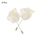 thumbnail image 3 of Ramilletes de rosa Unique Bargains 6 Pcs para Boda Blanco puro, 3 of 5