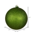 thumbnail image 2 of Vickerman 4.75" Juniper Glitter Ball Ornament, 4 per Bag, 2 of 7