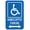 Warning Sign 4, variant on Bidirectional Handicapped Parking 8"x12" Metal Warning Sign, Cautions Security Tin Sign, Safety Sign, Street Business Wall Decor