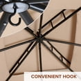 thumbnail image 5 of COOS BAY 10x12 Patio Dome Gazebo w/Mosquito Netting, Two-Tier Vented Top for Backyard Garden Lawn (Beige), 5 of 8