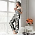 thumbnail image 5 of Pofeuu Leopard And Zebra Print Women's Fashion Pajama Pants with Pockets Comfy Drawstring Sleep Lounge Bottoms-X-Large, 5 of 6
