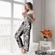 thumbnail image 5 of Balery Leopard And Zebra Pantalones de pijama para mujer, pijamas ultraligeros, pantalones de estar por casa-Medium, 5 of 6