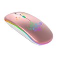 thumbnail image 1 of Ratón óptico inalámbrico 2.4G + BT3.0 + BT5.2 Ratón ergonómico de 3 modos Batería recargable incorpo Tomshoo Rosa Dorado, 1 of 7