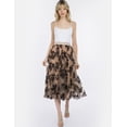thumbnail image 3 of Falda midi flores negras AMAD Casual para mujer Talla S, 3 of 5