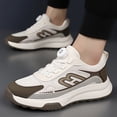thumbnail image 2 of Fashionable Beige Sneakers with Modern Aesthetics, Featuring a Comfortable Mesh Breathable Design, an Innovative Rotating Button Lacing System, and a Lightweight, Cushioned Sole. Ideal for Casual, 2 of 5