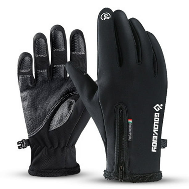Xihbxyly Guantes Unisex Cortavientos, Compatibles con Pantallas Táctiles, con Forro de Terciopelo, Cálidos y Resistentes Al Viento, Agarre Antideslizante, Ideales para Ciclismo, Senderismo y Uso Diar