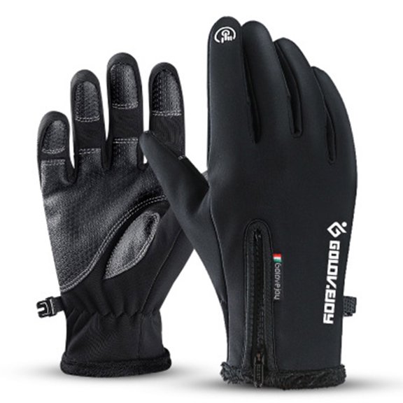 Vikakiooze Winter Gloves Unisex Outdoor Waterproof Windbreak Gloves Winter Screen Plus Gloves