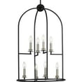 thumbnail image 4 of P500122-031-Progress Lighting-Seneca - 8 Light in Farmhouse style - 19.63 Inches wide by 32 Inches high-Black Finish    -Traditional Installation, 4 of 7