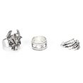 thumbnail image 4 of Punk Rings,3pcs Fashionable Vintage Punk Vintage Punk Rings Jewelry Adjustable Rings Optimal Efficiency, 4 of 8