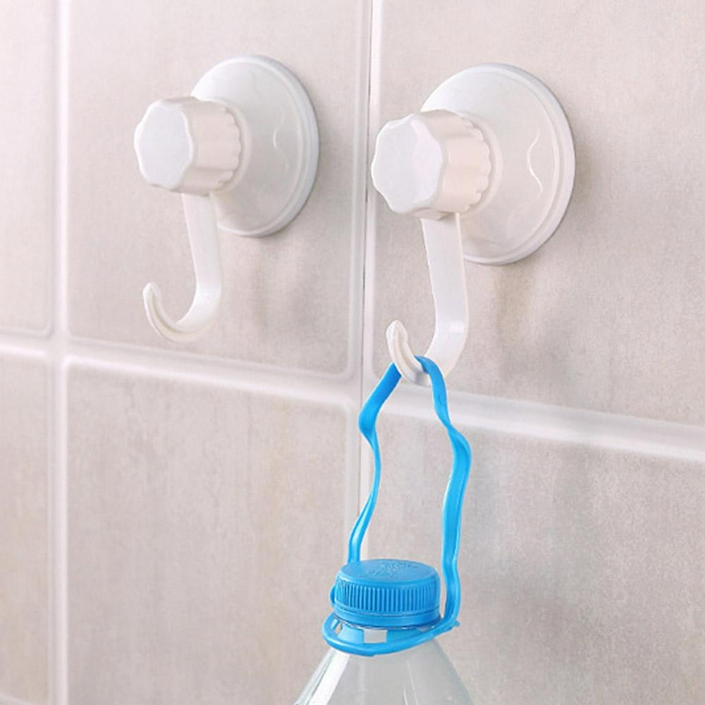 OTVIAP Suction Cup Hook,2Pcs Bathroom Kitchen Wall Strong Suction Cup