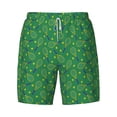 thumbnail image 4 of Lsque Mens Swim Trunks Tennis Rockets And Balls Pattern - Bathing Suit Compression Liner - Beach Swim Shorts Swimwear - (S-3XL) - Stretch Quick Dry -X-Large, 4 of 9