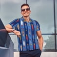 thumbnail image 4 of Fotbe Cute Fish Camiseta Polo de Golf para Hombre con Estampado – Camisa Deportiva Transpirable con Cuello Abotonado-3X-Large, 4 of 6