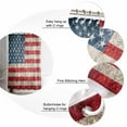 thumbnail image 6 of American Flag Waterproof Fabric Shower Curtain, Vintage Blue Red USA Flag Shower Curtain for Bathroom Curtains Bathtubs Hotel Washable Shower Curtains with 12 Hooks Standard 66x72, 6 of 6