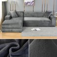 thumbnail image 1 of Velvet Sofa Cover Thick Elastic 1/2/3/4 Seater Sofa Cover for Living Room Velvet Plush L Shaped Corner Sofa Cover Couch Cover, 1 of 7