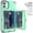 Mint Green, variant on ANTHOUSE For  iPhone 11- 16  Wallet Case for Women, Men Defender Credit Card Holder Cover with Hidden Mirror Three Layer Shockproof Heavy Duty Protection All-Round Armor Protective Case for iPhone