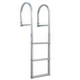 thumbnail image 1 of Heavy Duty 3-Step Removable Aluminum Dock Ladder - 500 lb Capacity with Non-Slip Steps & Quick-Release Buckles, Saltwater & Corrosion Resistant, 1 of 8
