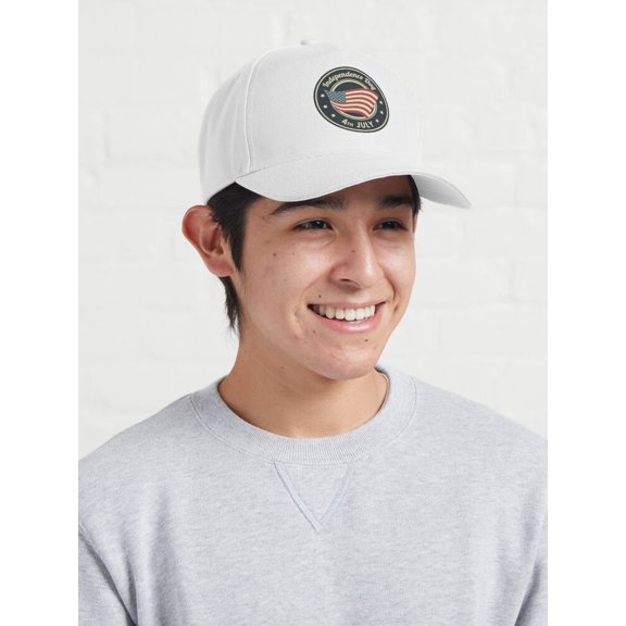 USA Flag Independence Day Baseball Hat, Fourth of July American Graphic Design, Classic Cap