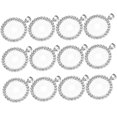 thumbnail image 5 of XYCCA 24 Pcs Cardboard Photo Frames Rhinestone Round Bezel Craft Bezel Trays Metal Pendant Trays Necklace Locket Metal Trays Round Dome Diy Pendant Trays Photo Pendant Edging Blank-3007, 5 of 5