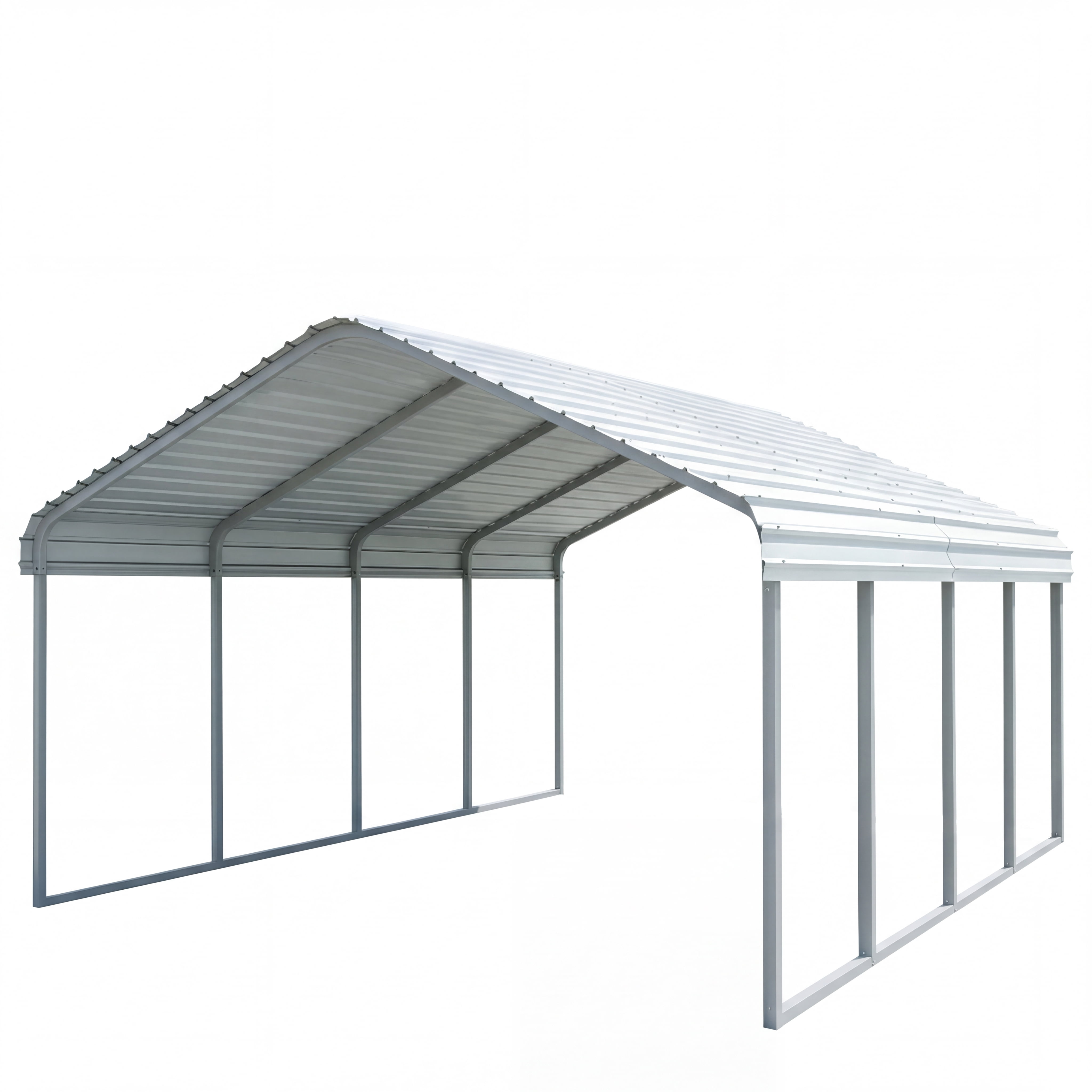10x20 FT Heavy-Duty Portable Garage Carport Canopy with Reinforced Galvanized Steel Frame, All-Weather Shelter for RV Boat Truck Van Storage