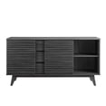 thumbnail image 3 of Pemberly Row Buffet Bahut Moderne en Bois de 63 Pouces en Charbon, 3 of 6