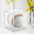 thumbnail image 1 of Caja de almacenamiento de béisbol Hugo acrílico transparente soporte de exhibición, 1 of 9