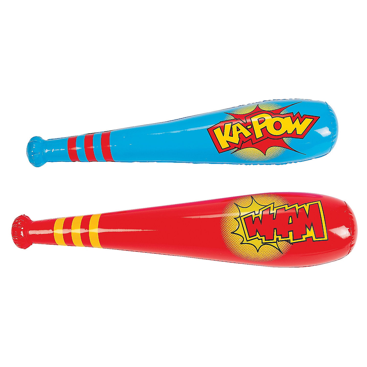 INFLATABLE POW BASEBALL BAT 48CM 1 PC NOVELTY TOY KIDS GAMES COSTUME PARTY FANCY 