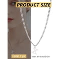 thumbnail image 3 of 1 Pcs Stainless Steel Initial Necklaces for Women Dainty Hypoallergenic Alphabet Pendant for Birthday Christmas Gifts Personalized Jewelry Necklace Capital Letter Pendant Necklaces, 3 of 4