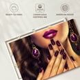 thumbnail image 6 of Elephant Stock Purple Nails Wall Art - Horizontal Canvas Wall Art - Living Room Wall Decor - Fashion And Beauty Canvas - Purple And Beige Decor - 24" x 16", 6 of 8
