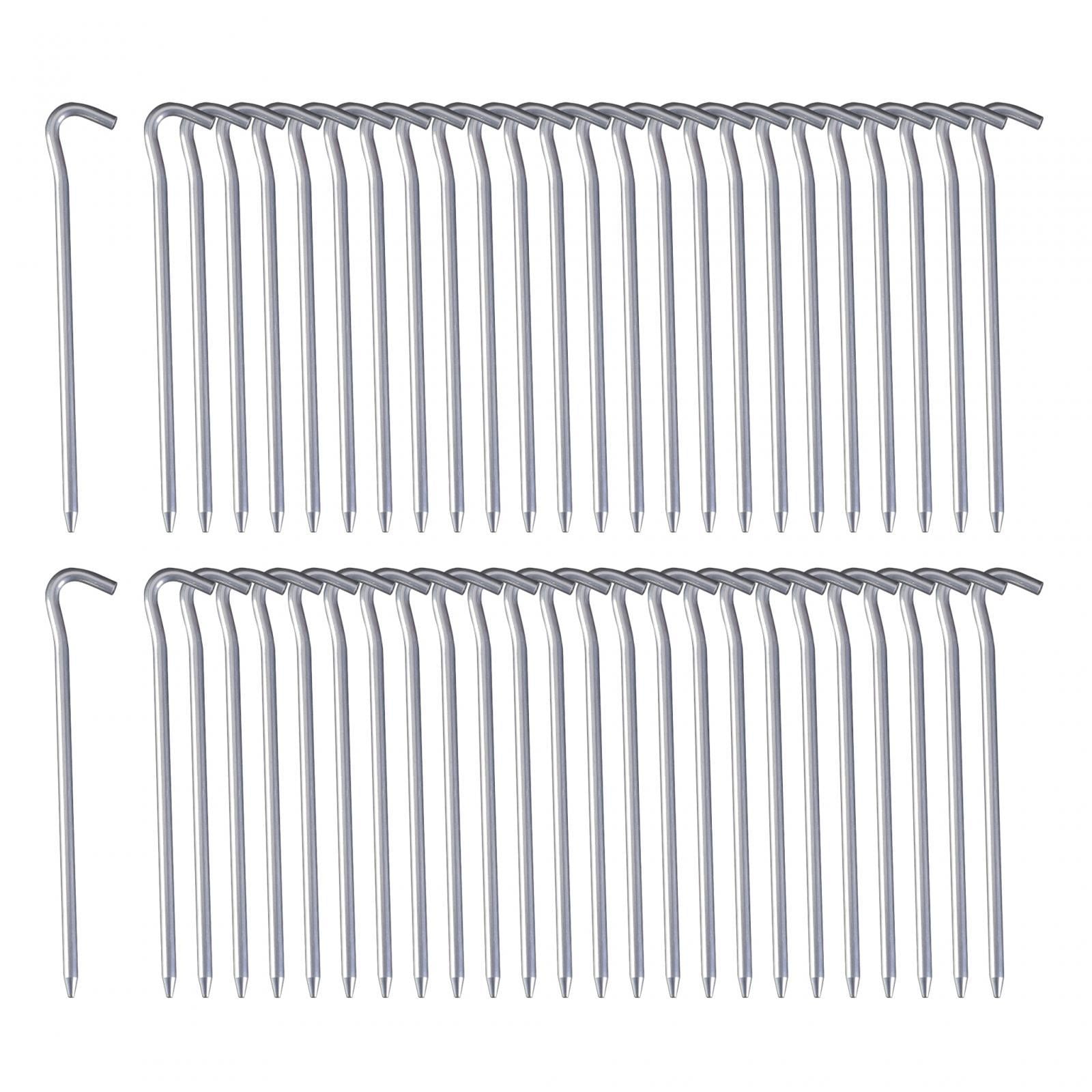 50Pcs Tent Pegs 18cm Garden Stakes Nails Aluminum Alloy Accessory Versatile