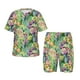 thumbnail image 1 of Balery Watercolor Blooming Cactus Conjunto de Pijama Infantil de Manga Corta con Estampado – Ropa de Dormir de Algodón Suave-Large, 1 of 6