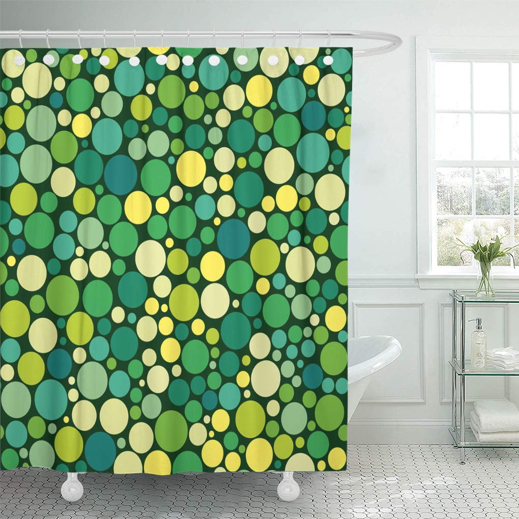 Yusdecor Seamless Pattern Circles Dots Of Different Sizes In A Bathroom Decor Bath Shower Curtain 60x72 Inch Walmart Canada