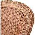 thumbnail image 5 of Jeco Solid Print Wicker Outdoor Adjustable Height Rocking Chair, Honey (Set of 2), 5 of 5