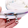 thumbnail image 2 of Goyunwell #5 Zipper Pulls Metal Silver Zipper Pulls Bulk 30pcs Zipper Slider Coil Zipper Pull Charms Nylon Zipper Pulls for Purse Handbag Making Craft Sewing, 2 of 5